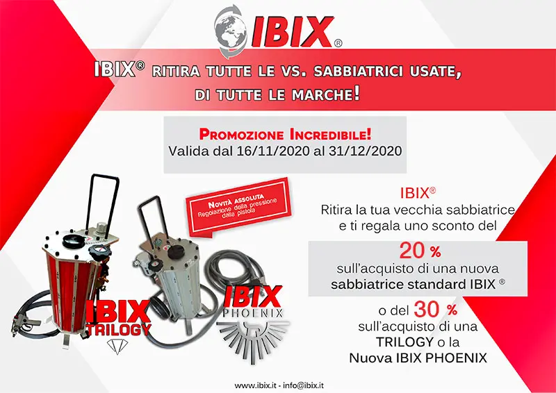 Promozione 2020 ritiro sabbiatrici usate